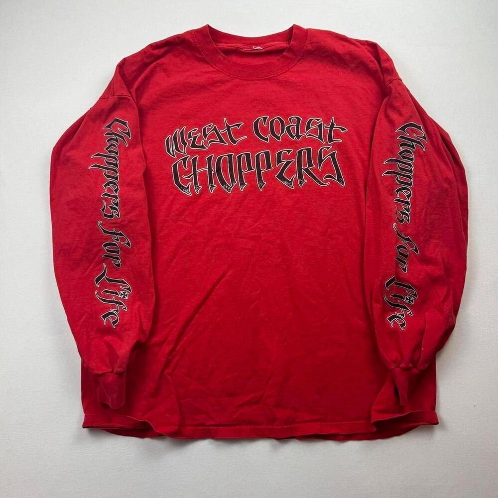 Vintage Red West Coast Choppers Long Sleeve  fits XL/XXL?